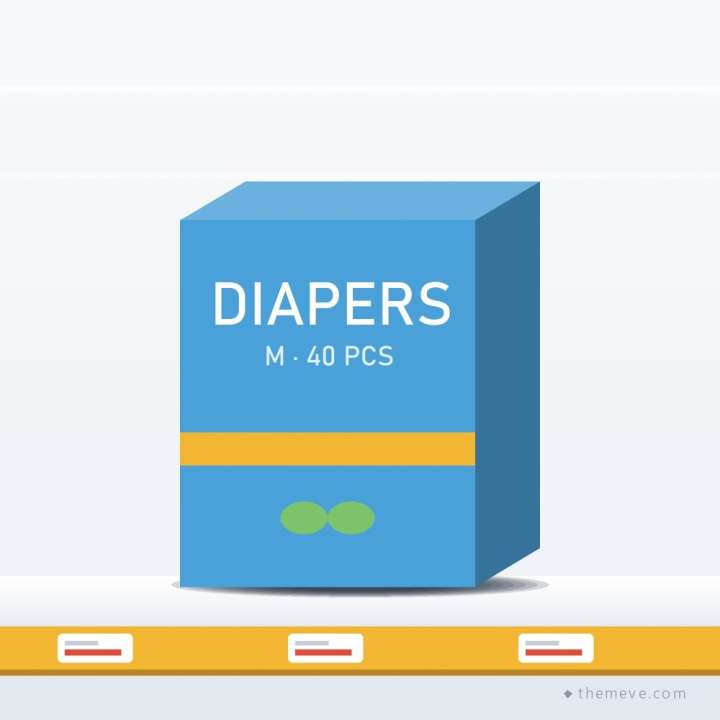 Baby Diapers — Medium
